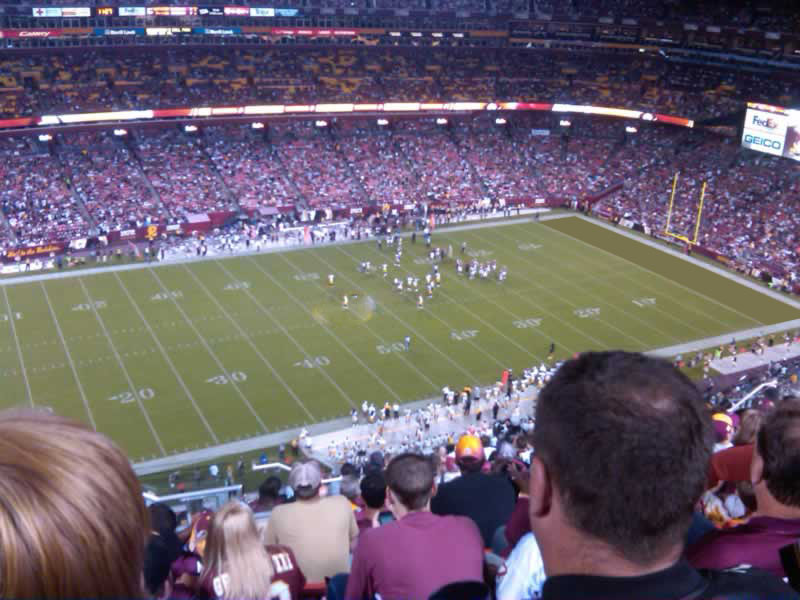 section 430, row 15 seat view  - fedexfield