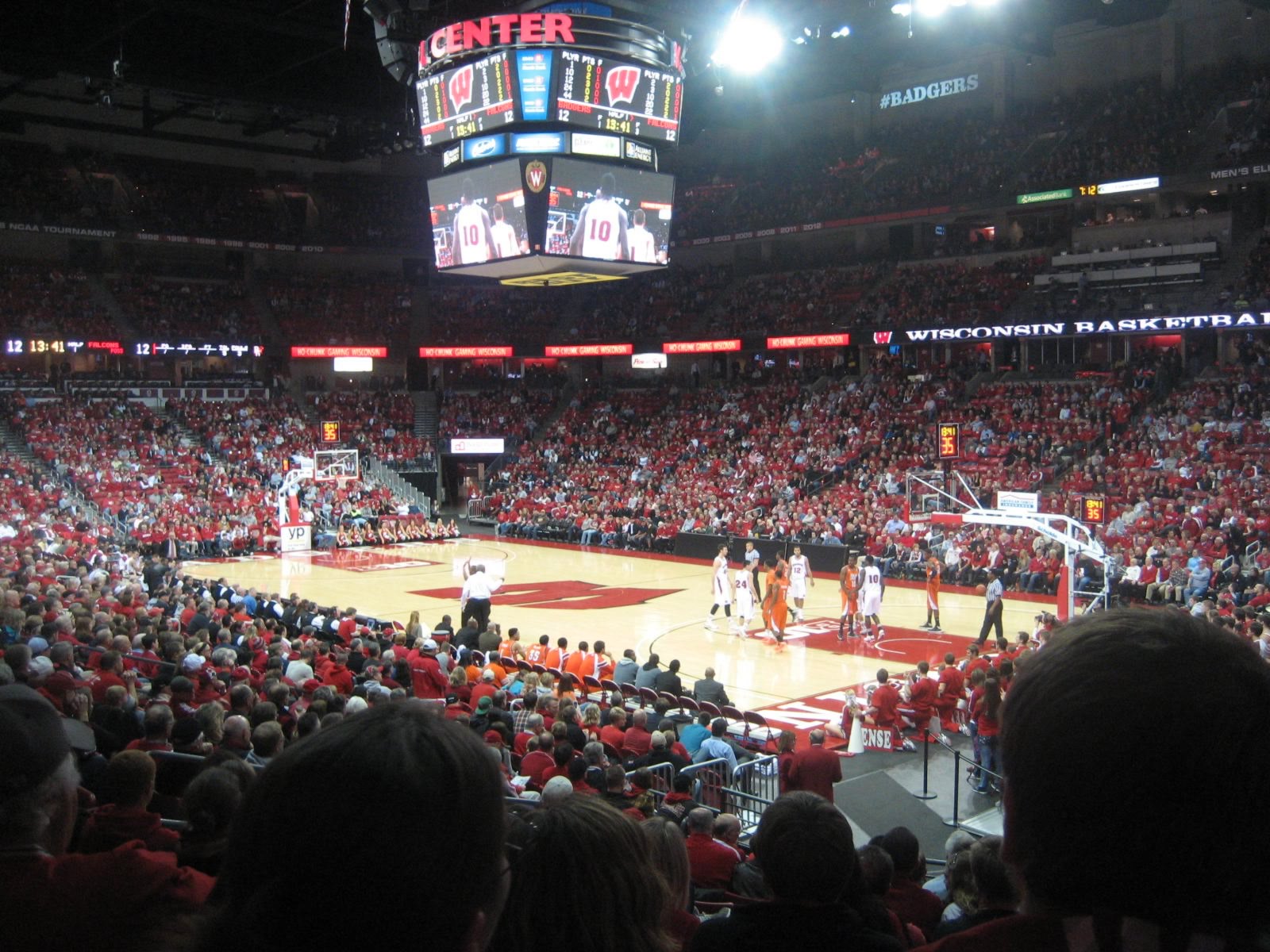 section 119, row p seat view  - kohl center