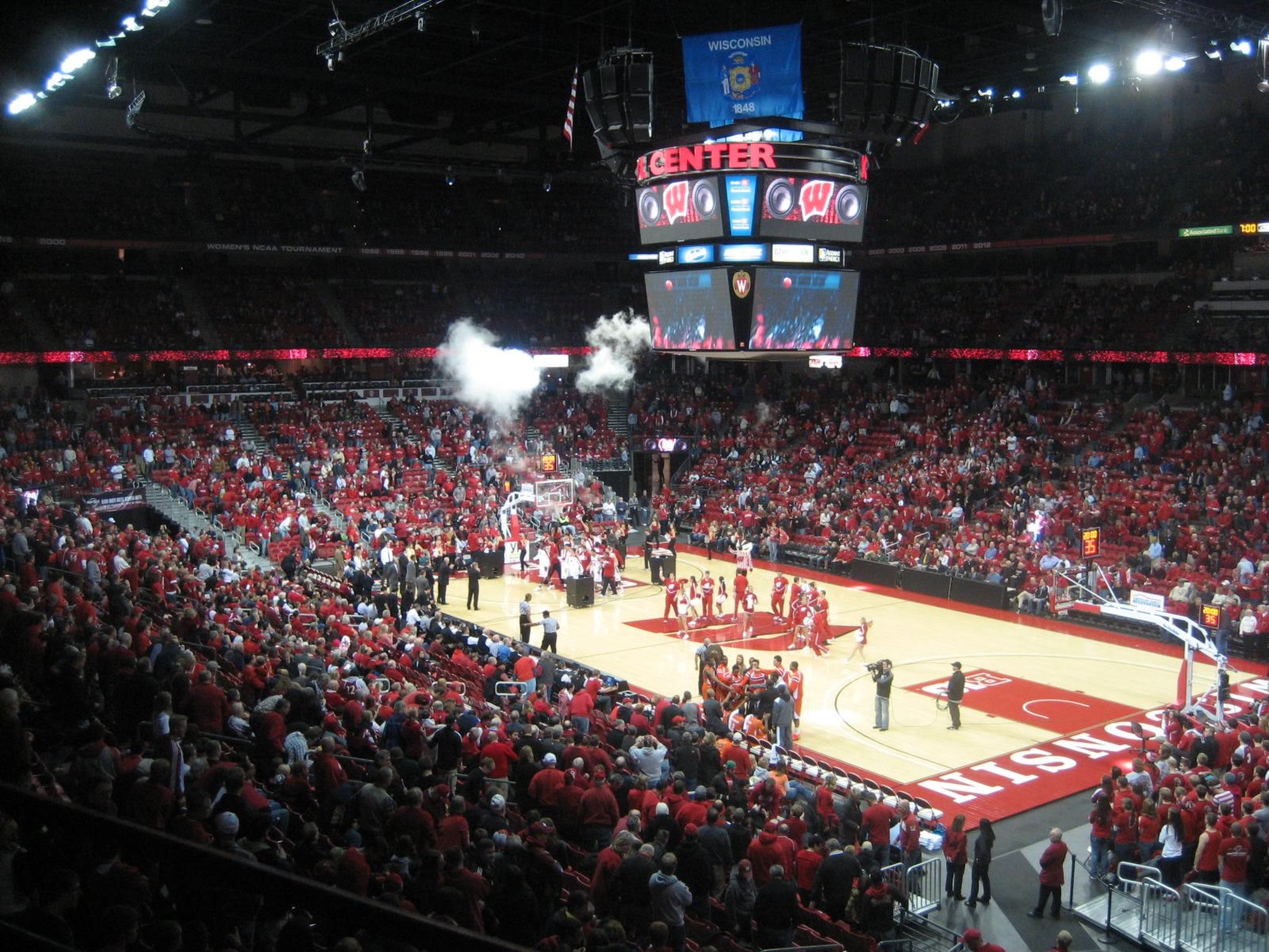section 217, row a seat view  - kohl center