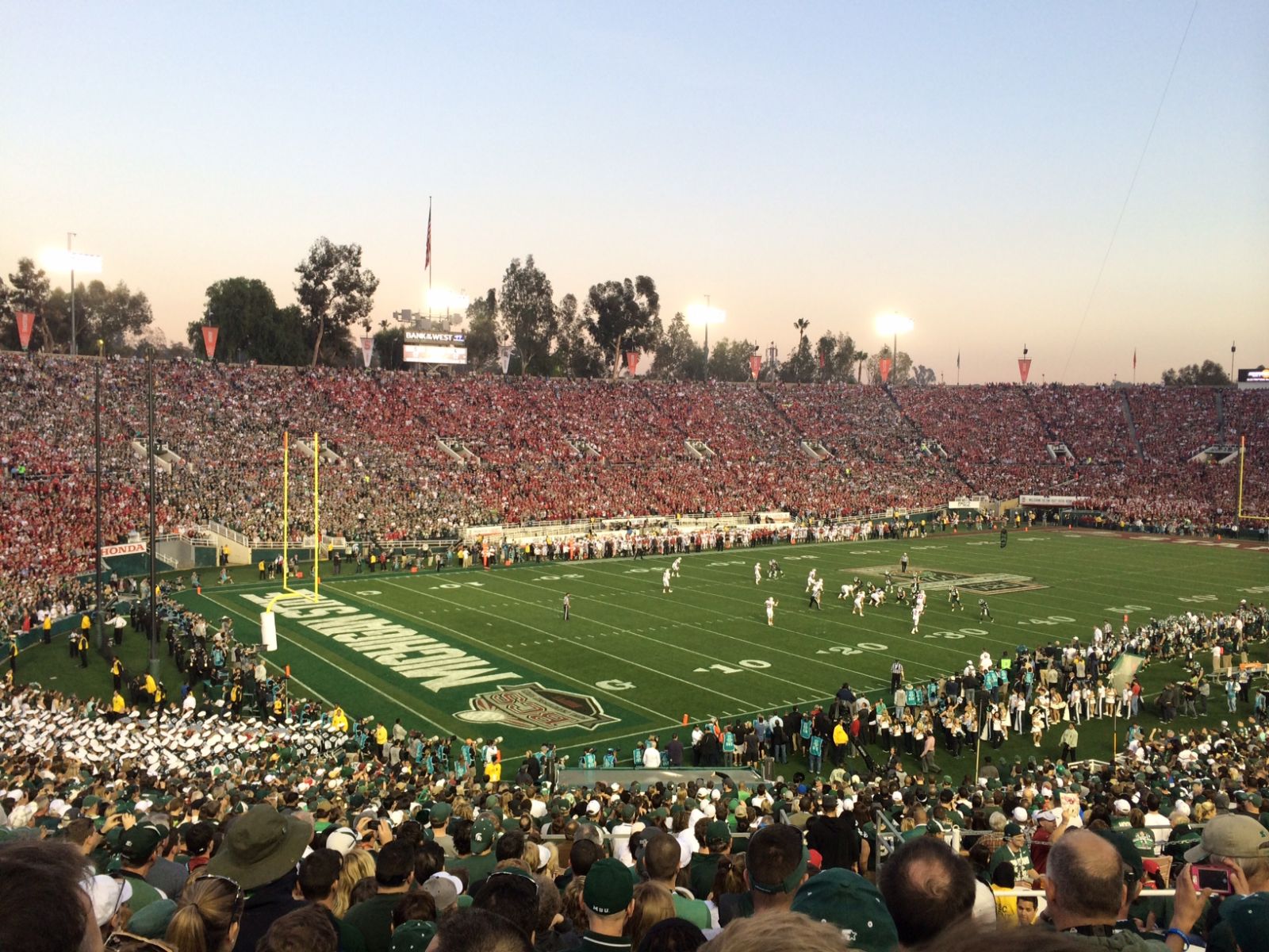 section 15, row 38 seat view  for football - rose bowl stadium