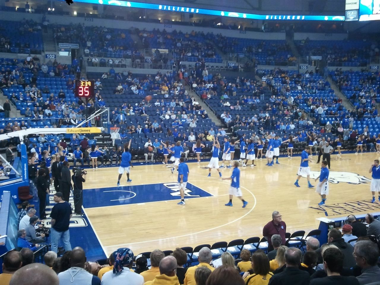section 116, row k seat view  for basketball - chaifetz arena