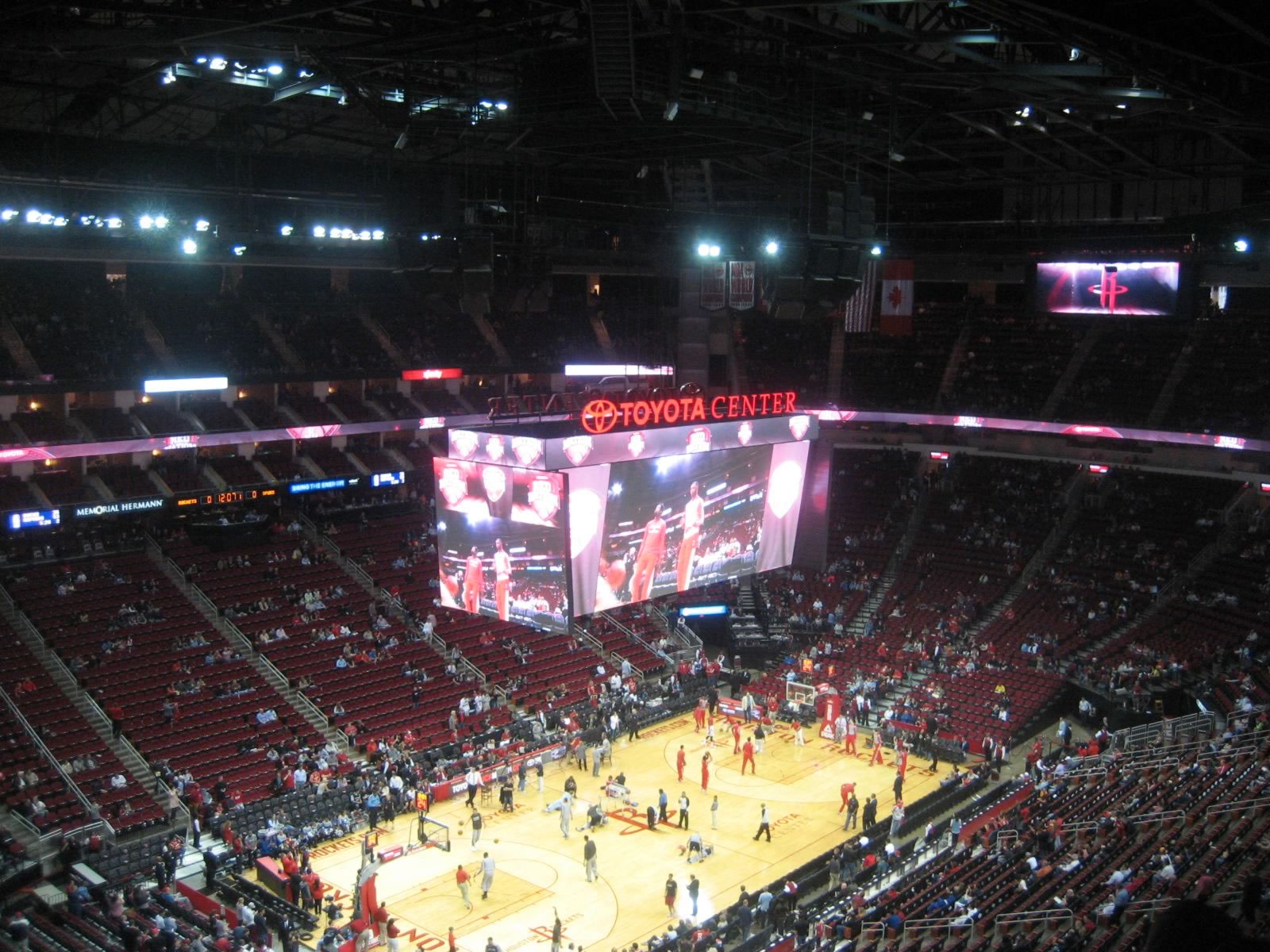 section 414, row 9 seat view  for basketball - toyota center