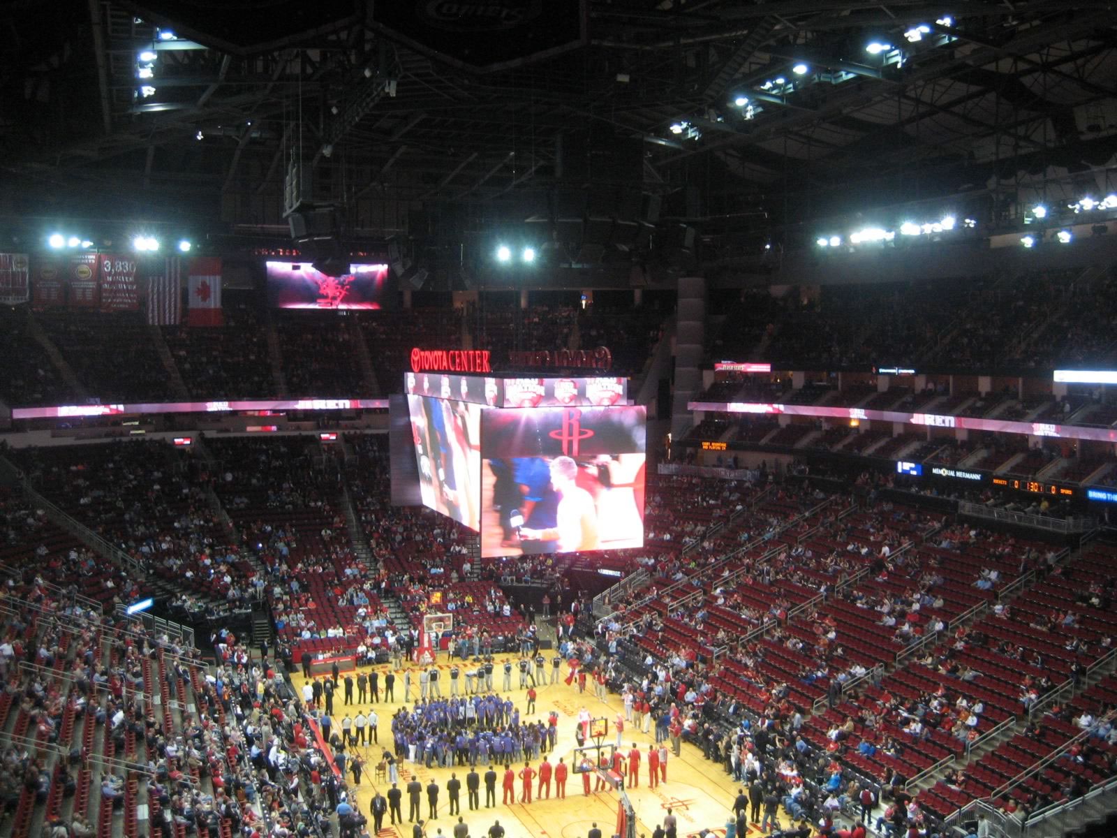 section 420, row 10 seat view  for basketball - toyota center