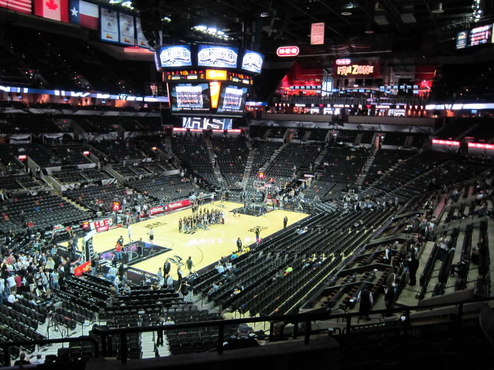 View from Section 126 at the AT&T Center