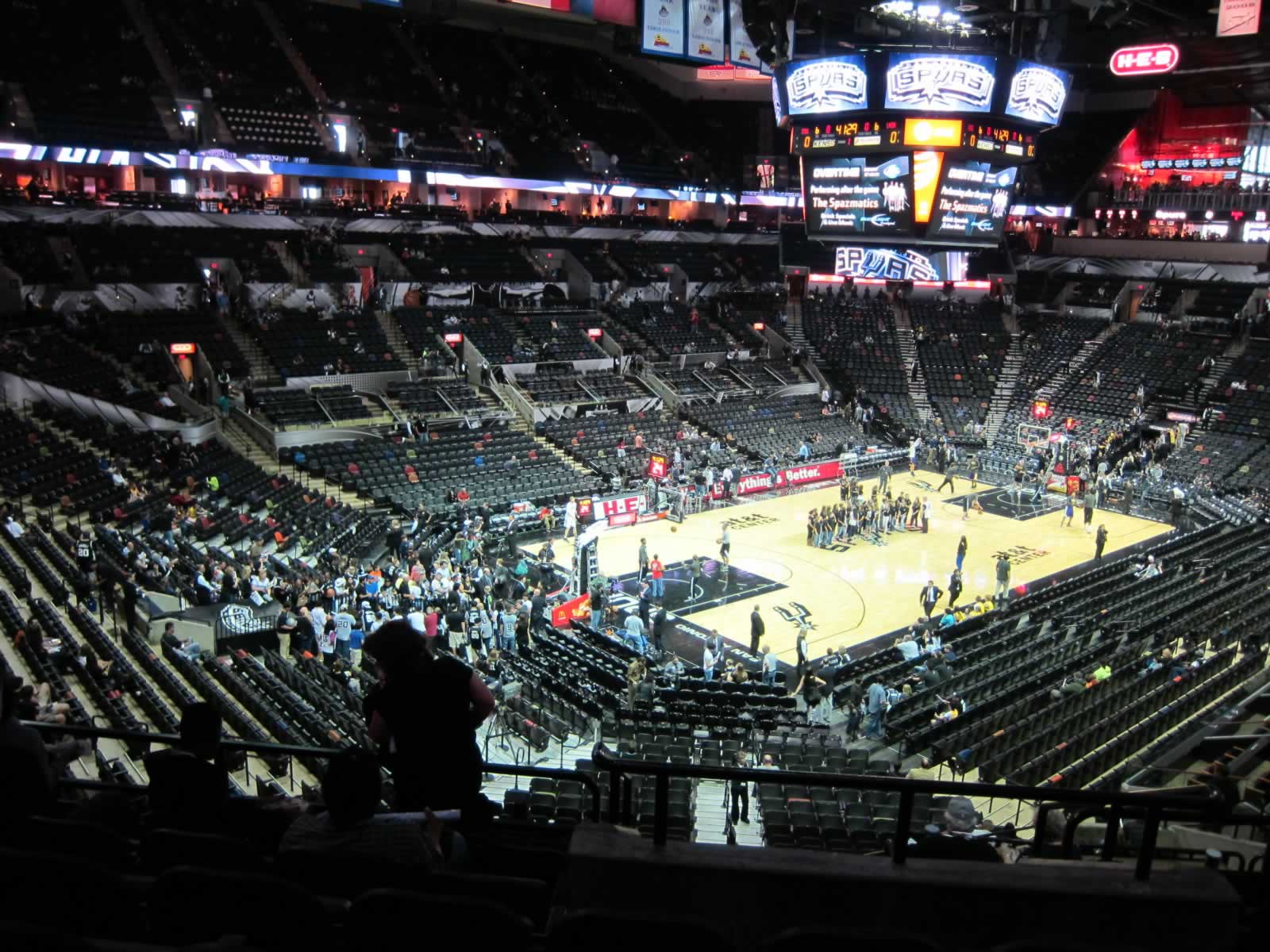 section 126, row 34 seat view  for basketball - frost bank center