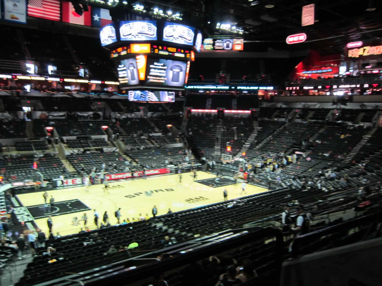 section 124, row 30 seat view  for basketball - frost bank center