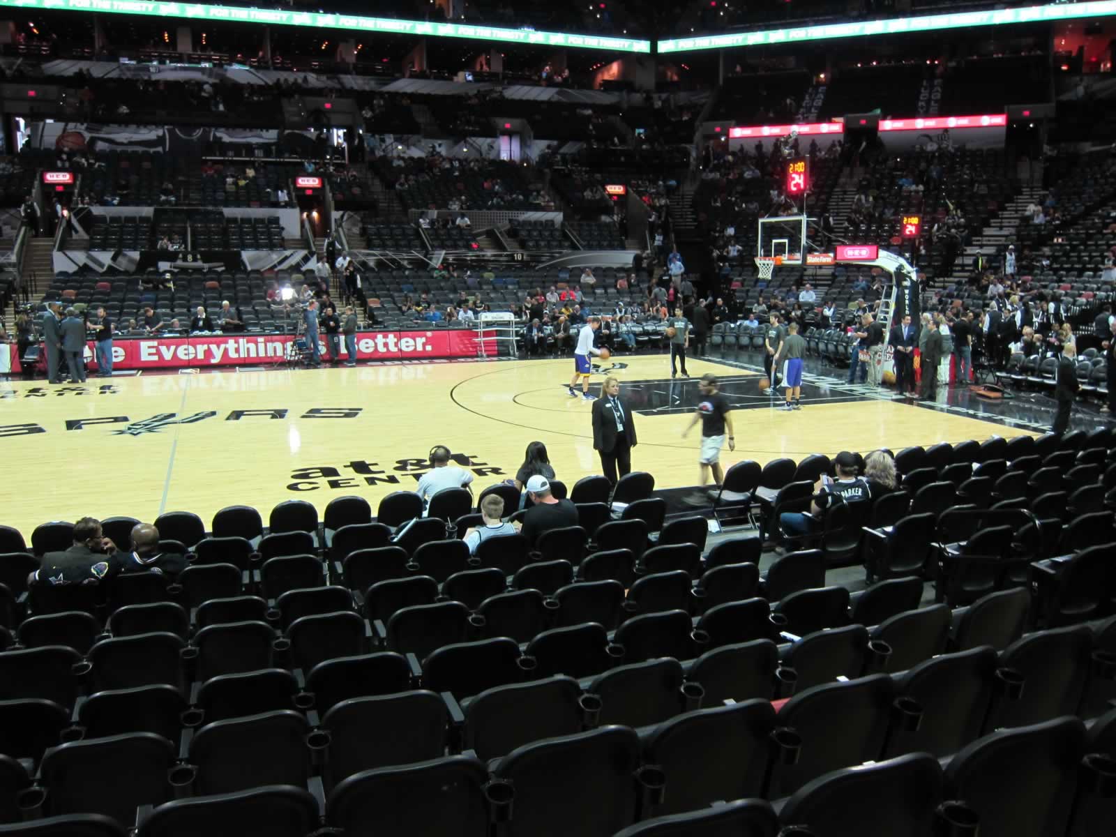 section 22, row 11 seat view  for basketball - frost bank center