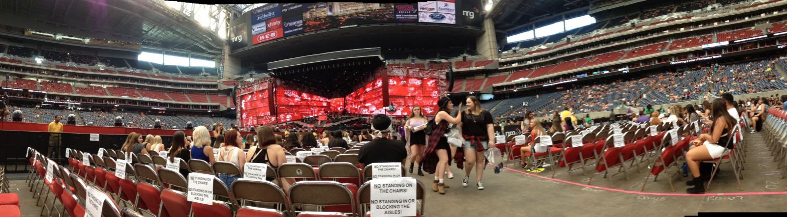 field b3, row 9 seat view  for concert - nrg stadium
