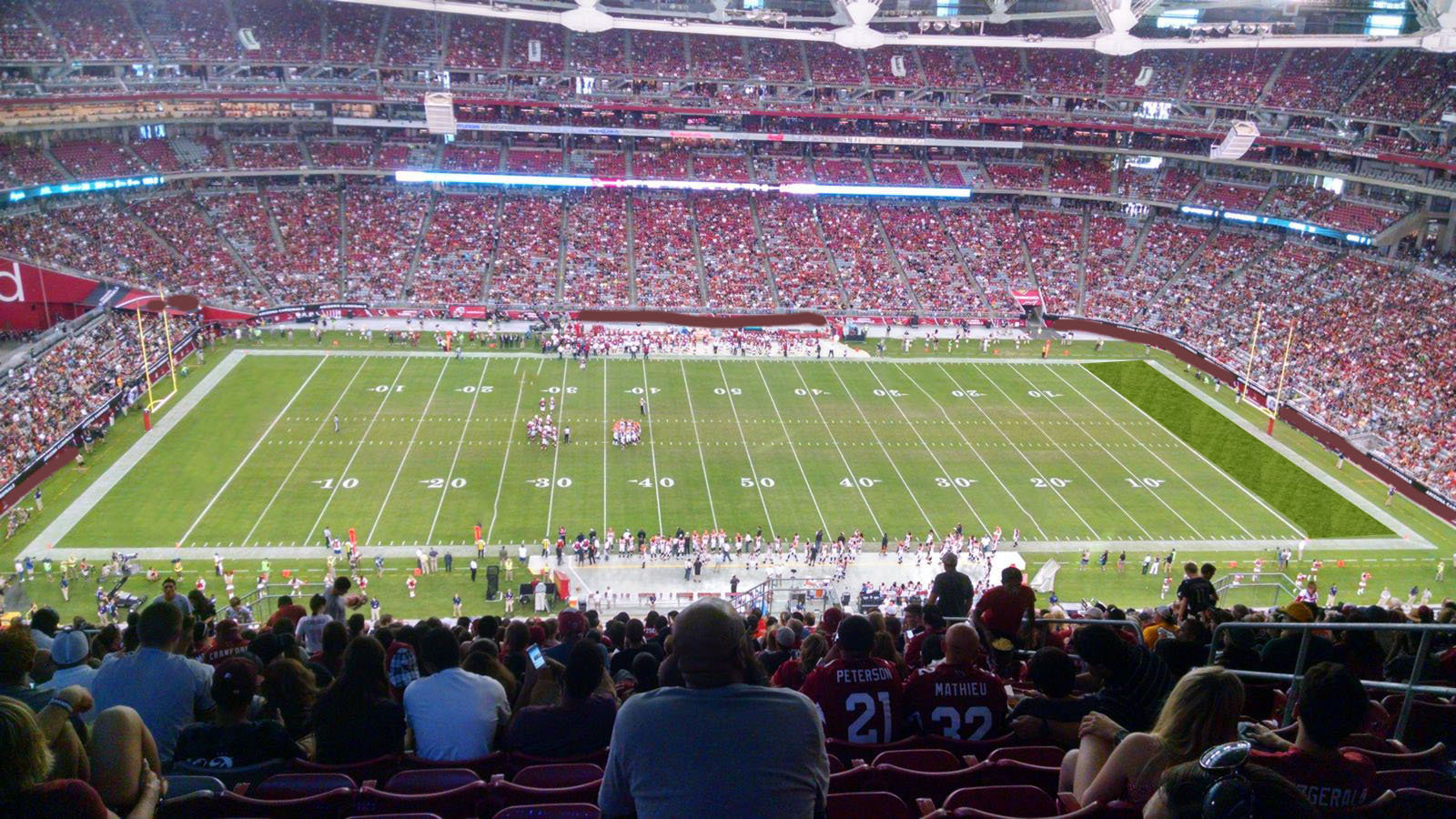 section 445, row 23 seat view  for football - state farm stadium