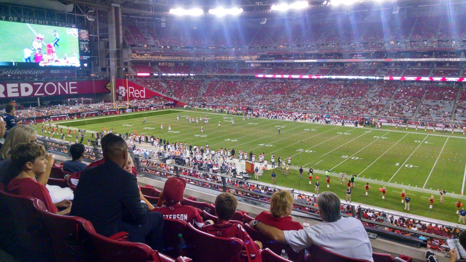 section 233, row 5 seat view  for football - state farm stadium