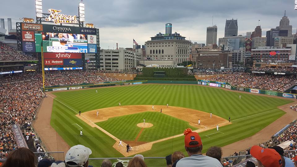section 326, row f seat view  for baseball - comerica park