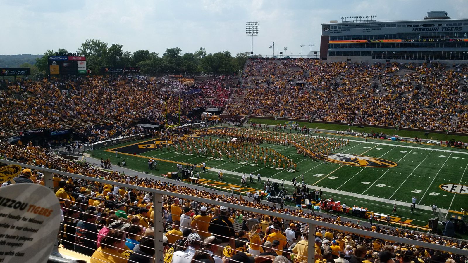 section 213, row 3 seat view  - faurot field