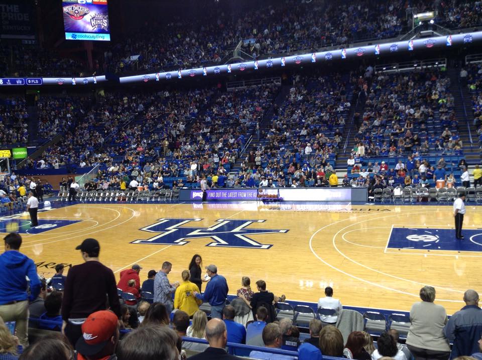 section 13, row e seat view  for basketball - rupp arena