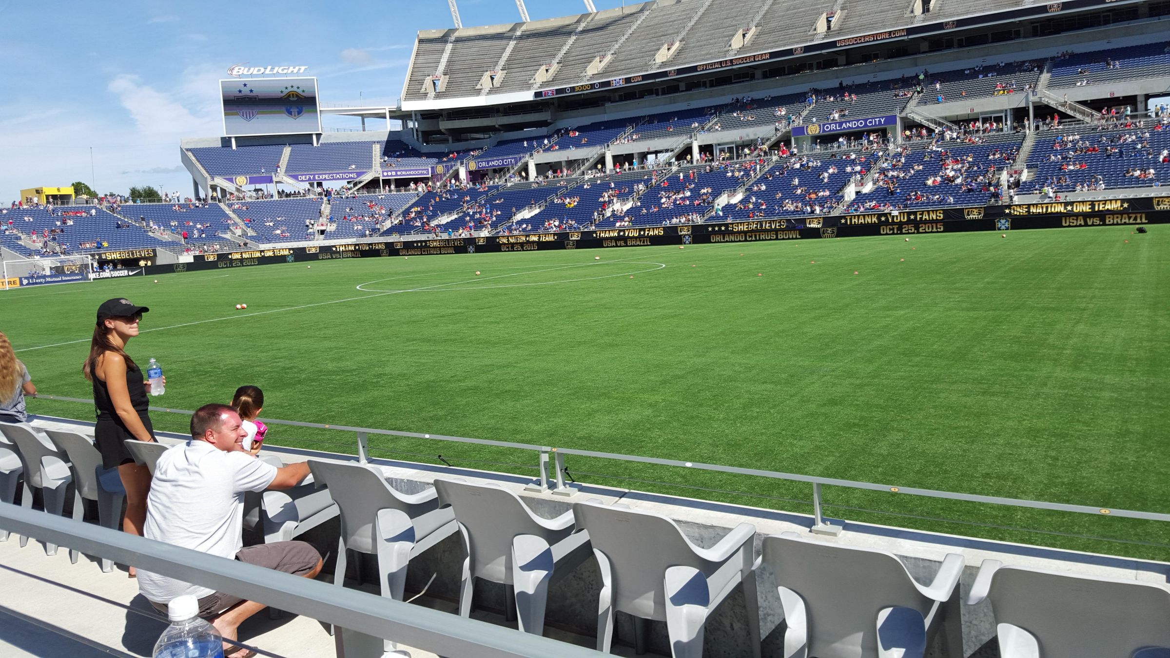 section 133, row d seat view  - camping world stadium