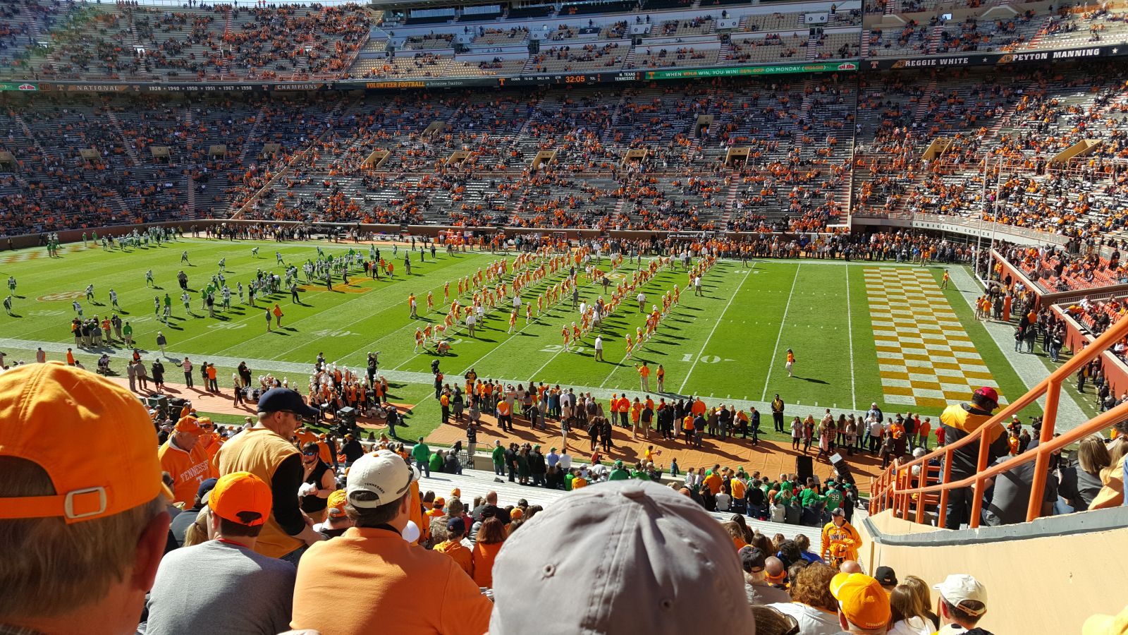 section a, row 45 seat view  - neyland stadium