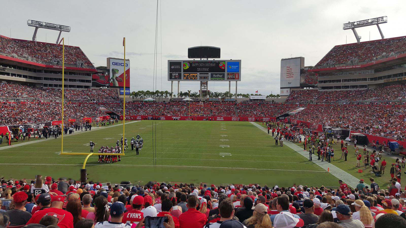 section 149 seat view  for football - raymond james stadium
