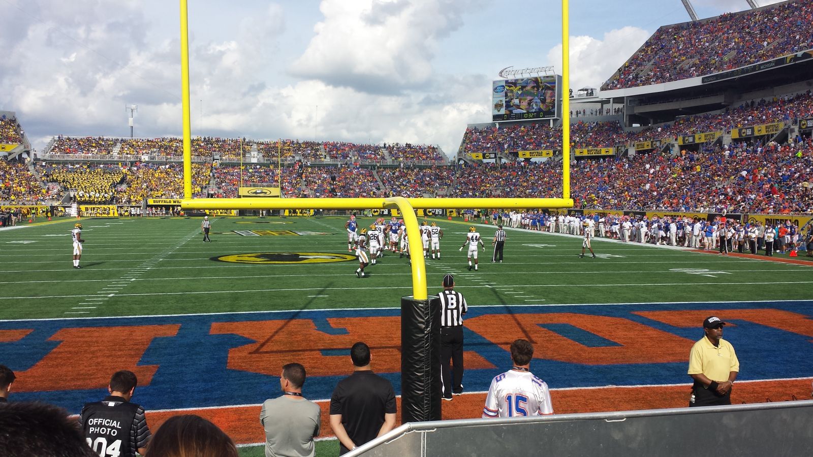 section 121, row c seat view  for football - camping world stadium