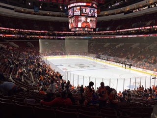 section 117, row 25 seat view  for hockey - wells fargo center