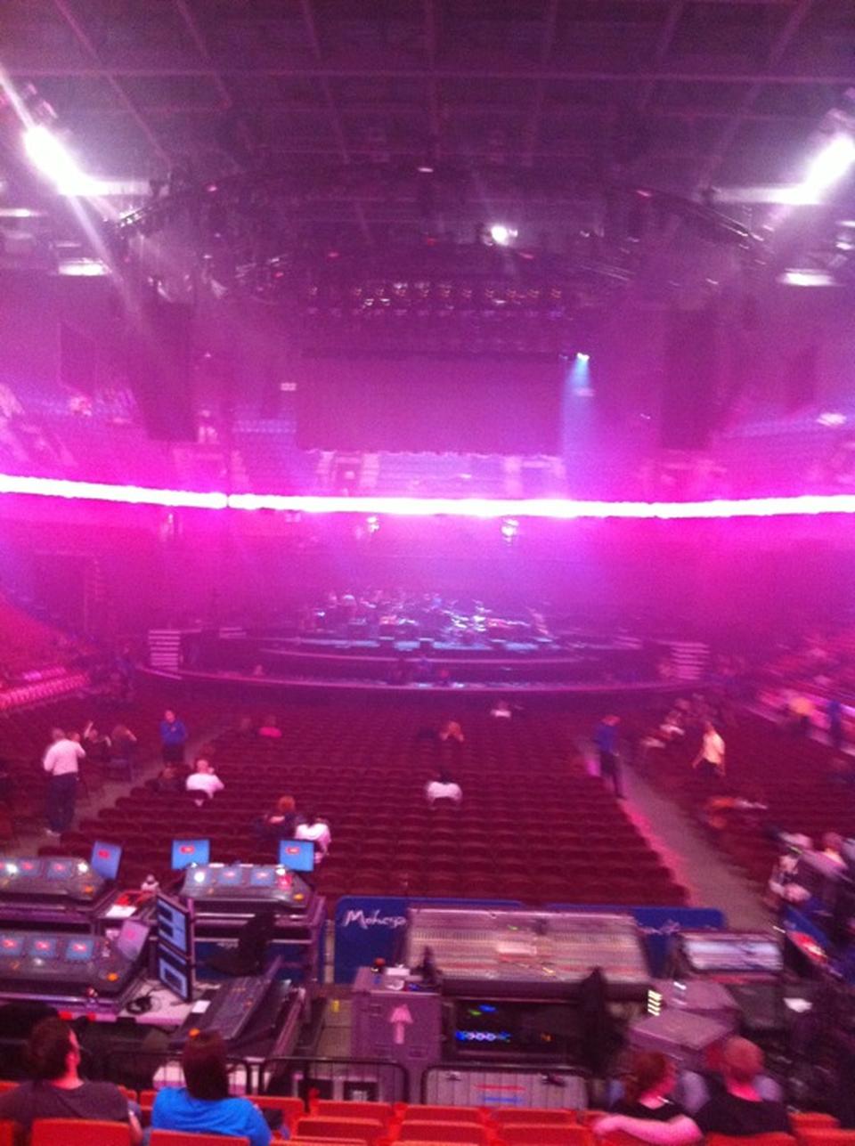 section 20 seat view  for concert - mohegan sun arena