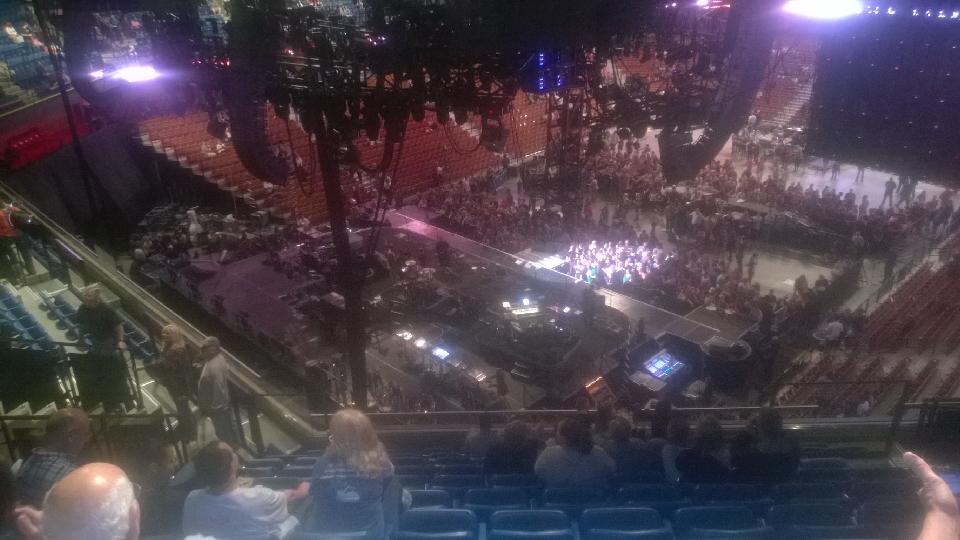 section 121 seat view  for concert - mohegan sun arena