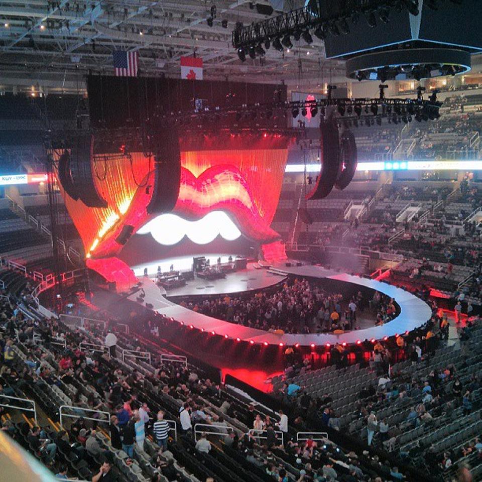 section 214, row 1 seat view  for concert - sap center