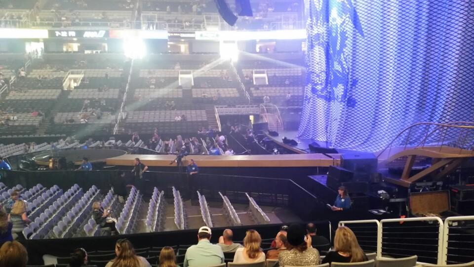 section 128, row 15 seat view  for concert - sap center