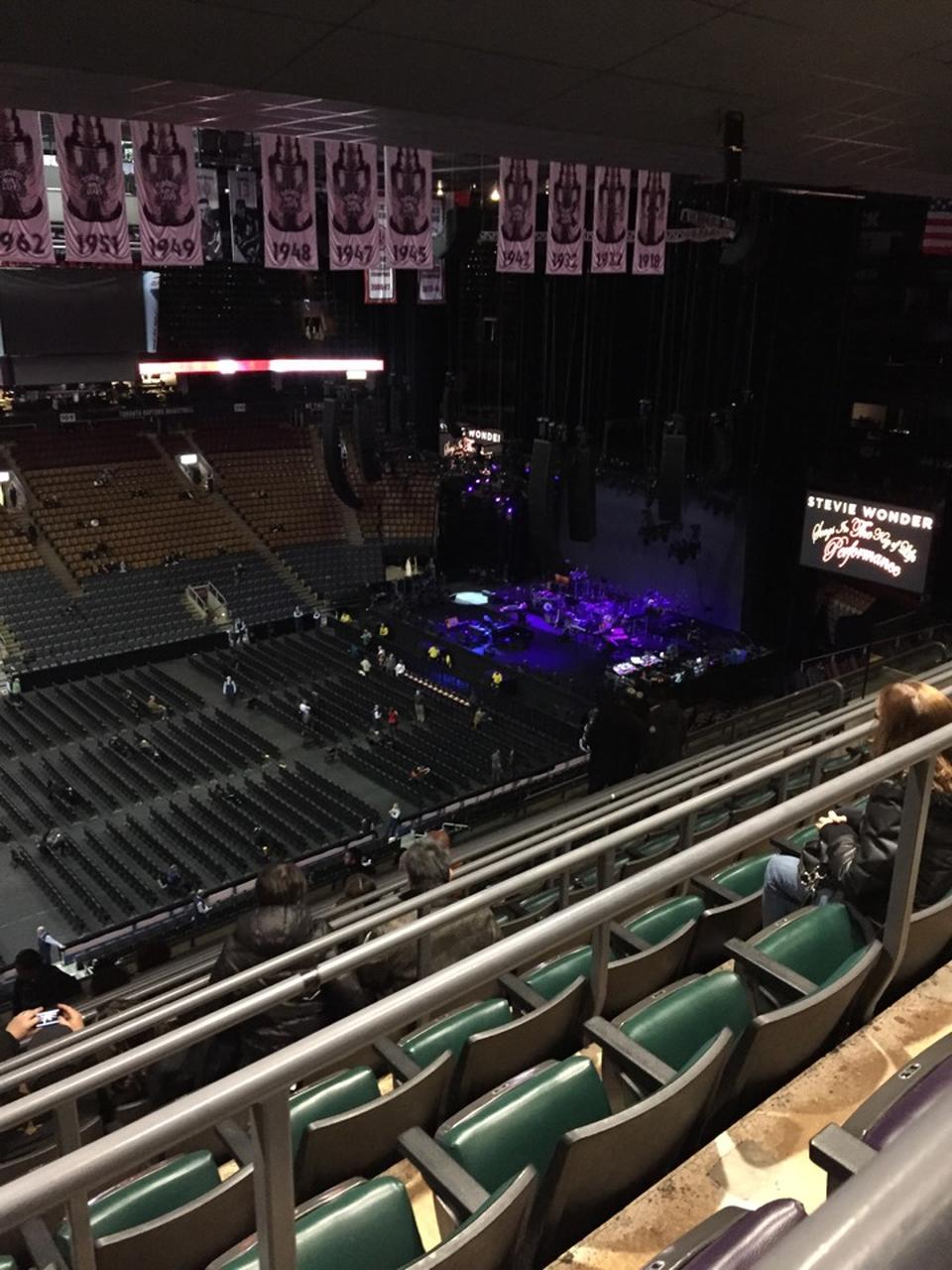 section 322, row 8 seat view  for concert - scotiabank arena