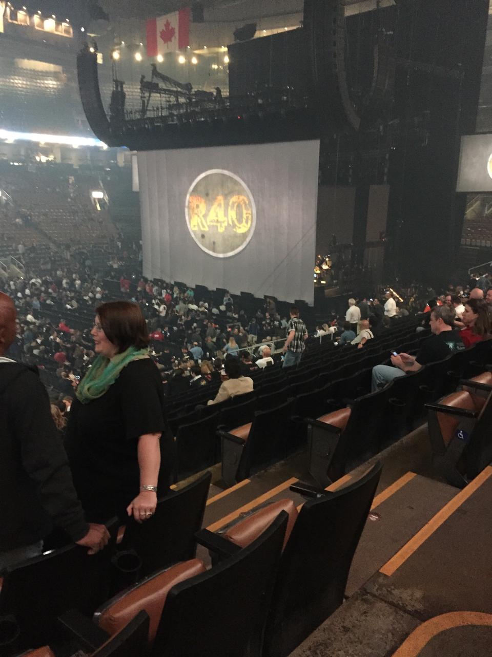 section 120, row 20 seat view  for concert - scotiabank arena