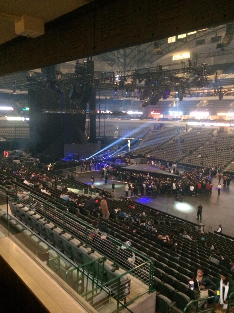 section 116, row y seat view  for concert - american airlines center