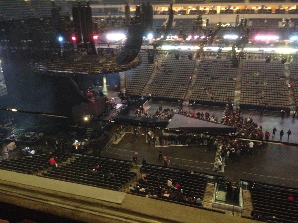 section 218, row a seat view  for concert - american airlines center