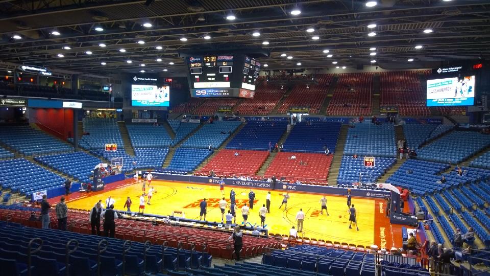 section 302, row a seat view  - university of dayton arena