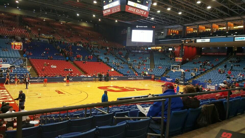 section 208, row a seat view  - university of dayton arena