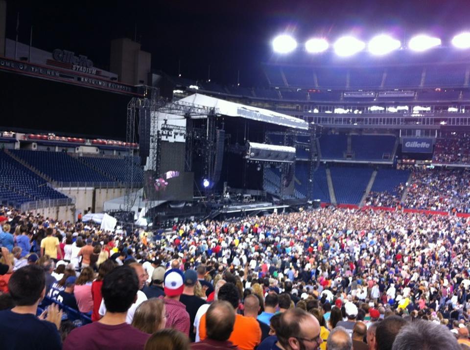 Gillette Stadium Seating Chart Concert View