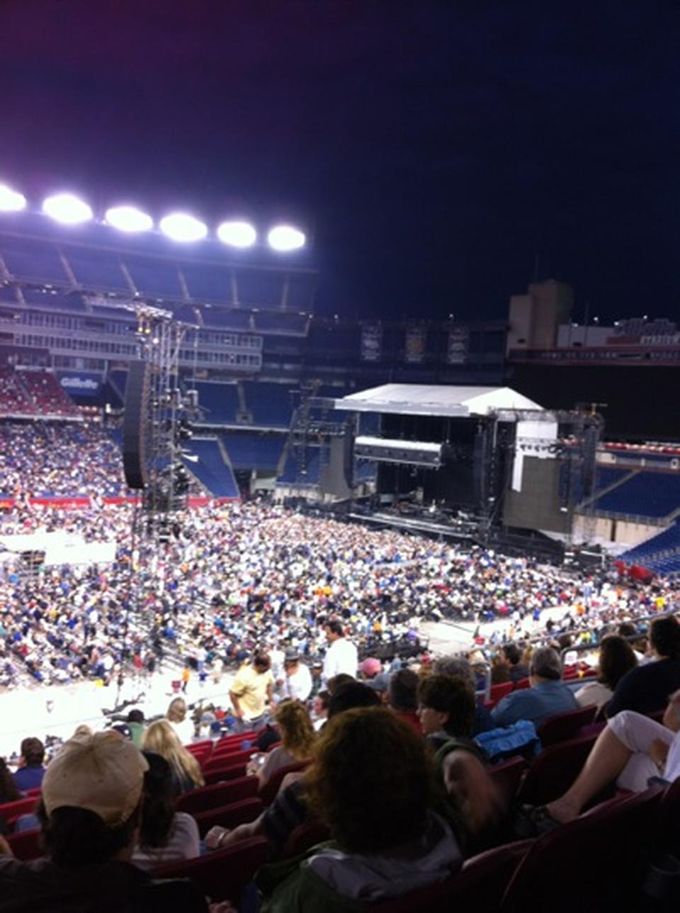 section cl31, row 11 seat view  for concert - gillette stadium