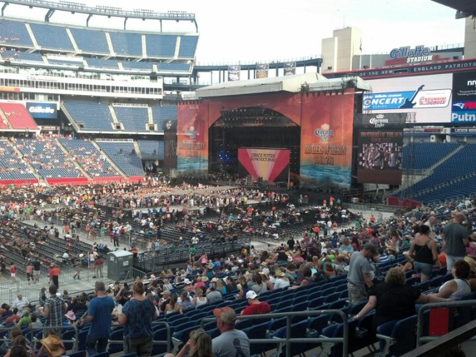 Gillette Stadium Section 133 Concert Seating - RateYourSeats.com