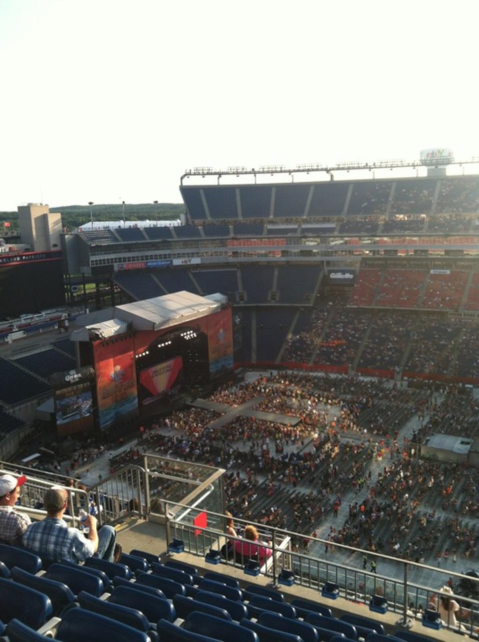 section 309, row 15 seat view  for concert - gillette stadium