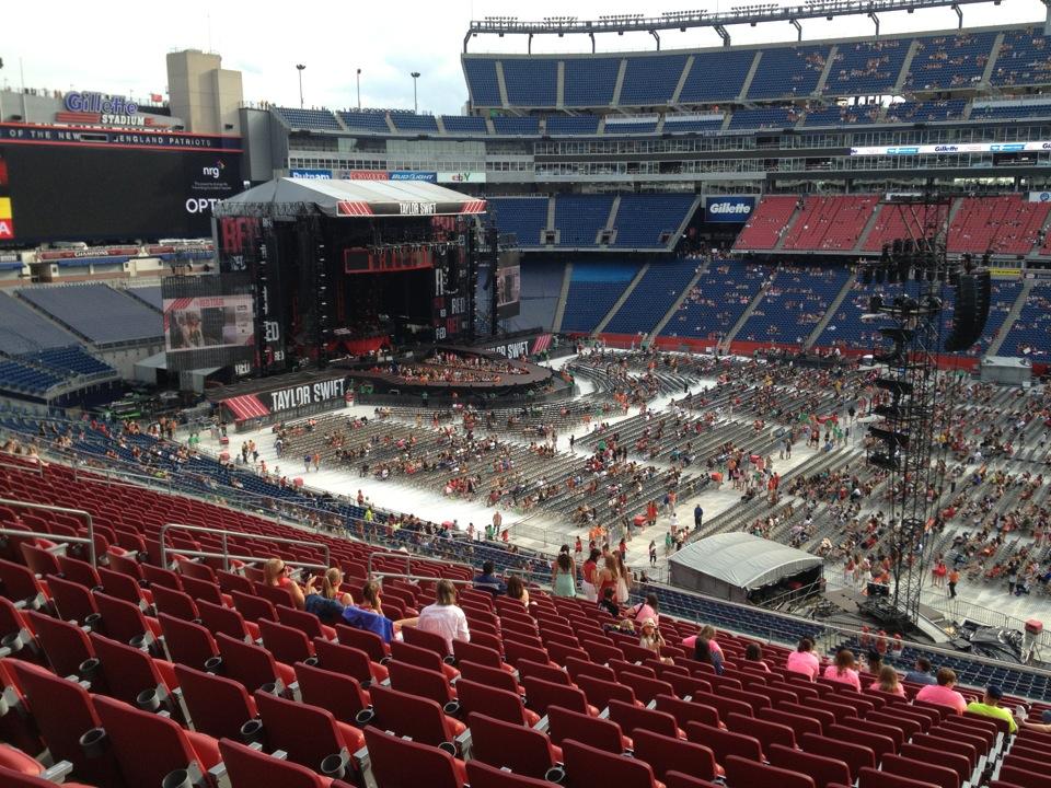 section cl8, row 23 seat view  for concert - gillette stadium