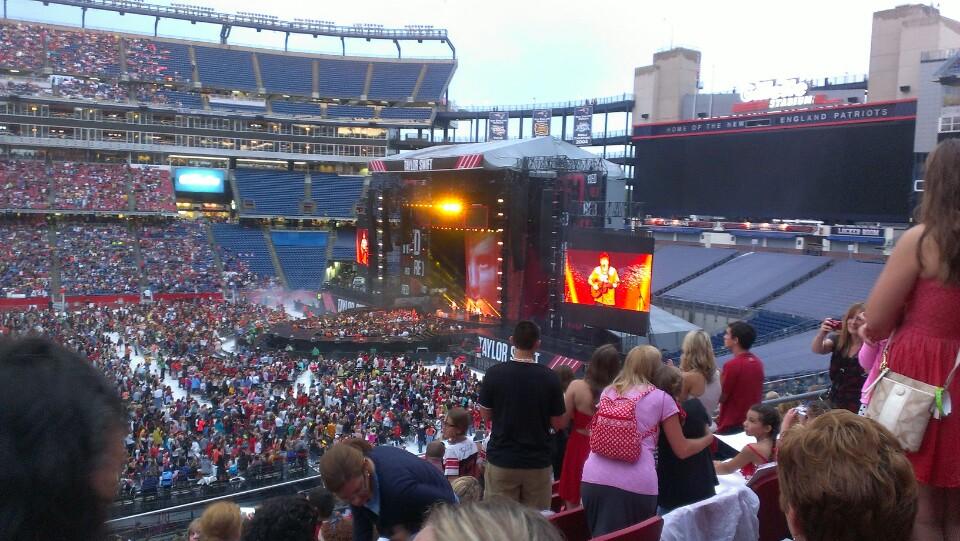 Gillette Stadium Seating Chart For Taylor Swift Concert