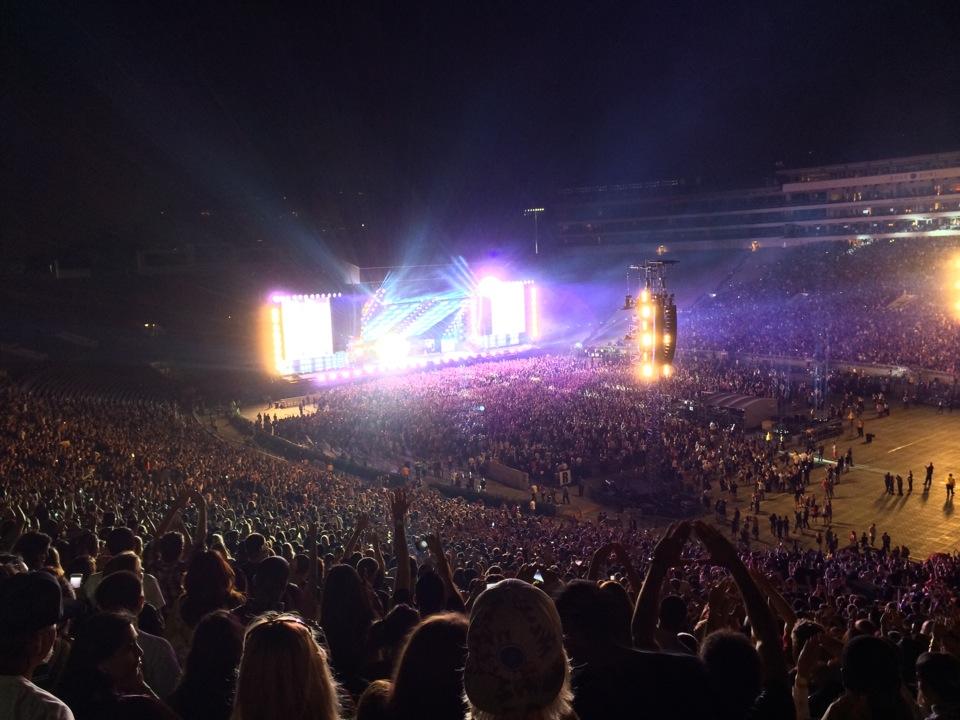 section 8, row 70 seat view  for concert - rose bowl stadium
