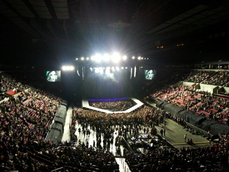 section 225 seat view  for concert - moda center (rose garden)