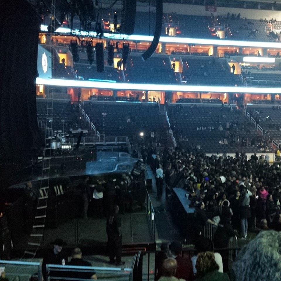 section 120, row k seat view  for concert - capital one arena