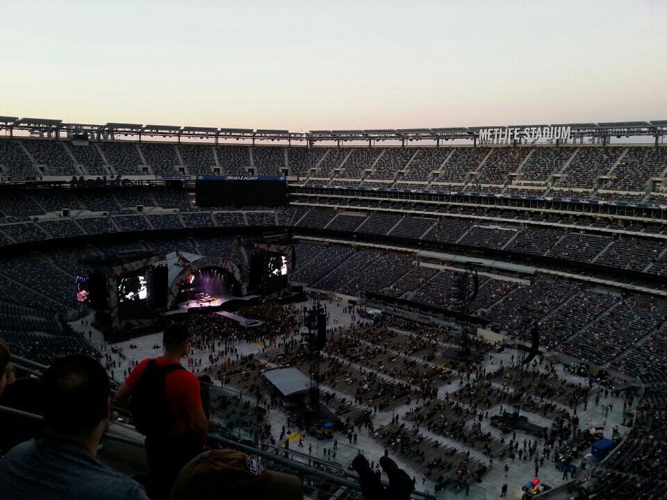 section 334 seat view  for concert - metlife stadium
