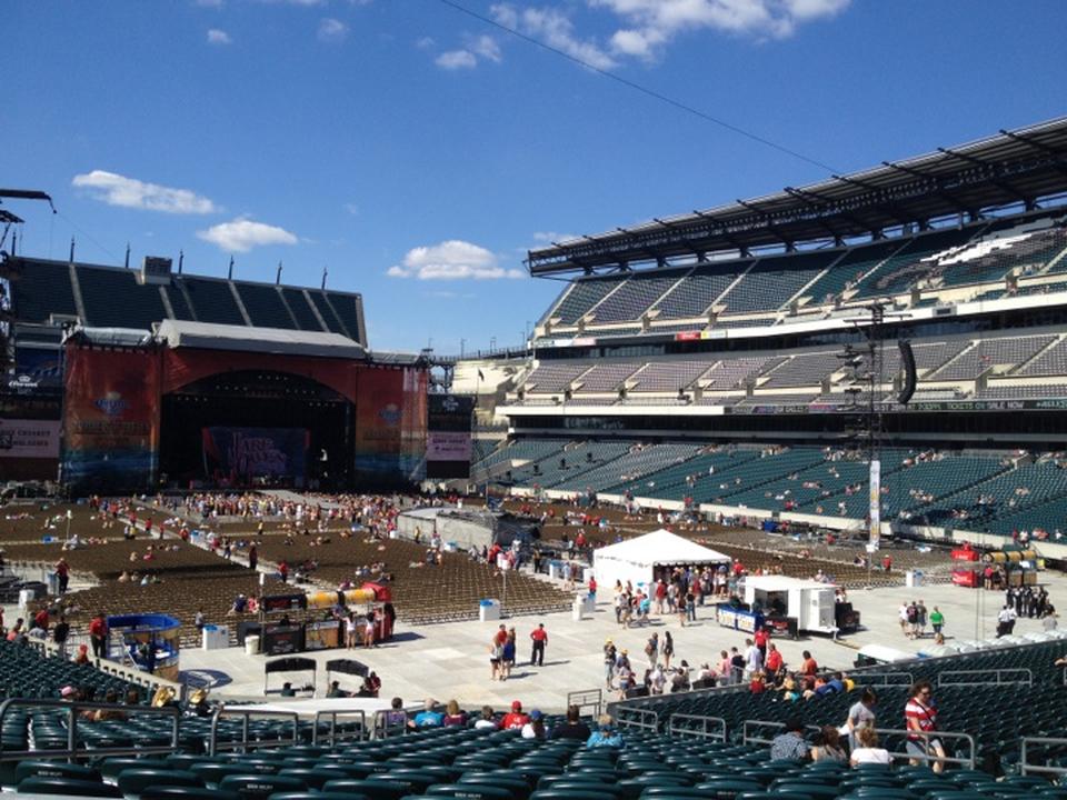 Section 108 at Lincoln Financial Field for Concerts