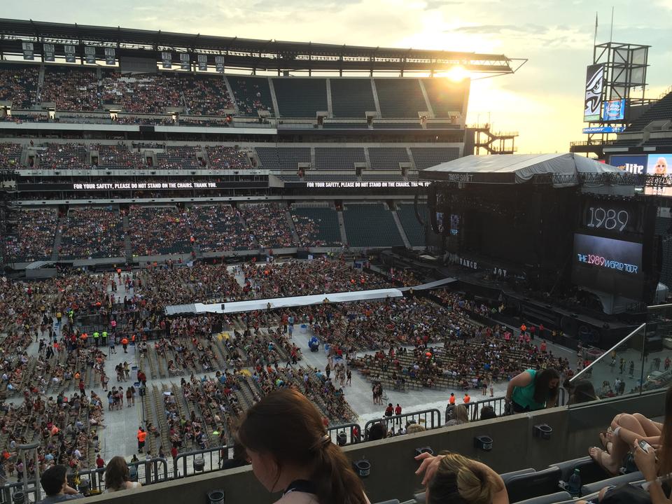 section c21, row 11 seat view  for concert - lincoln financial field