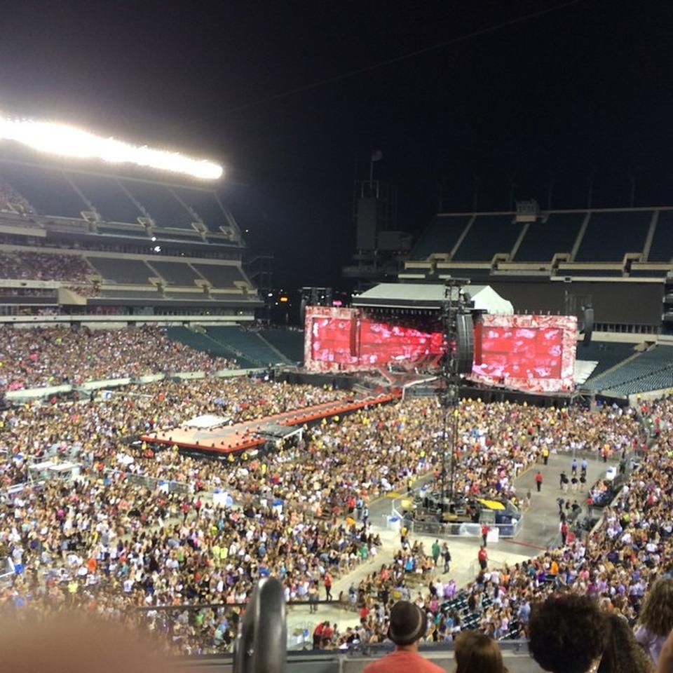 section m14 seat view  for concert - lincoln financial field