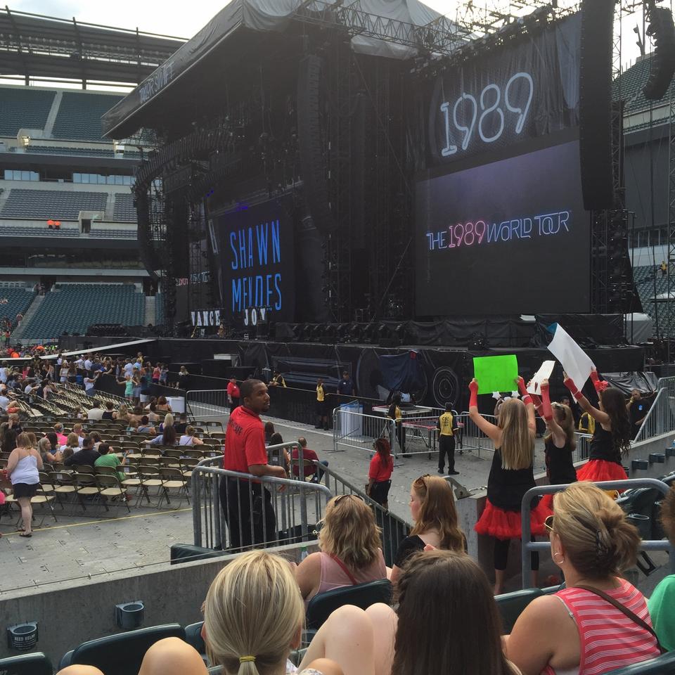 Section 123 at Lincoln Financial Field for Concerts