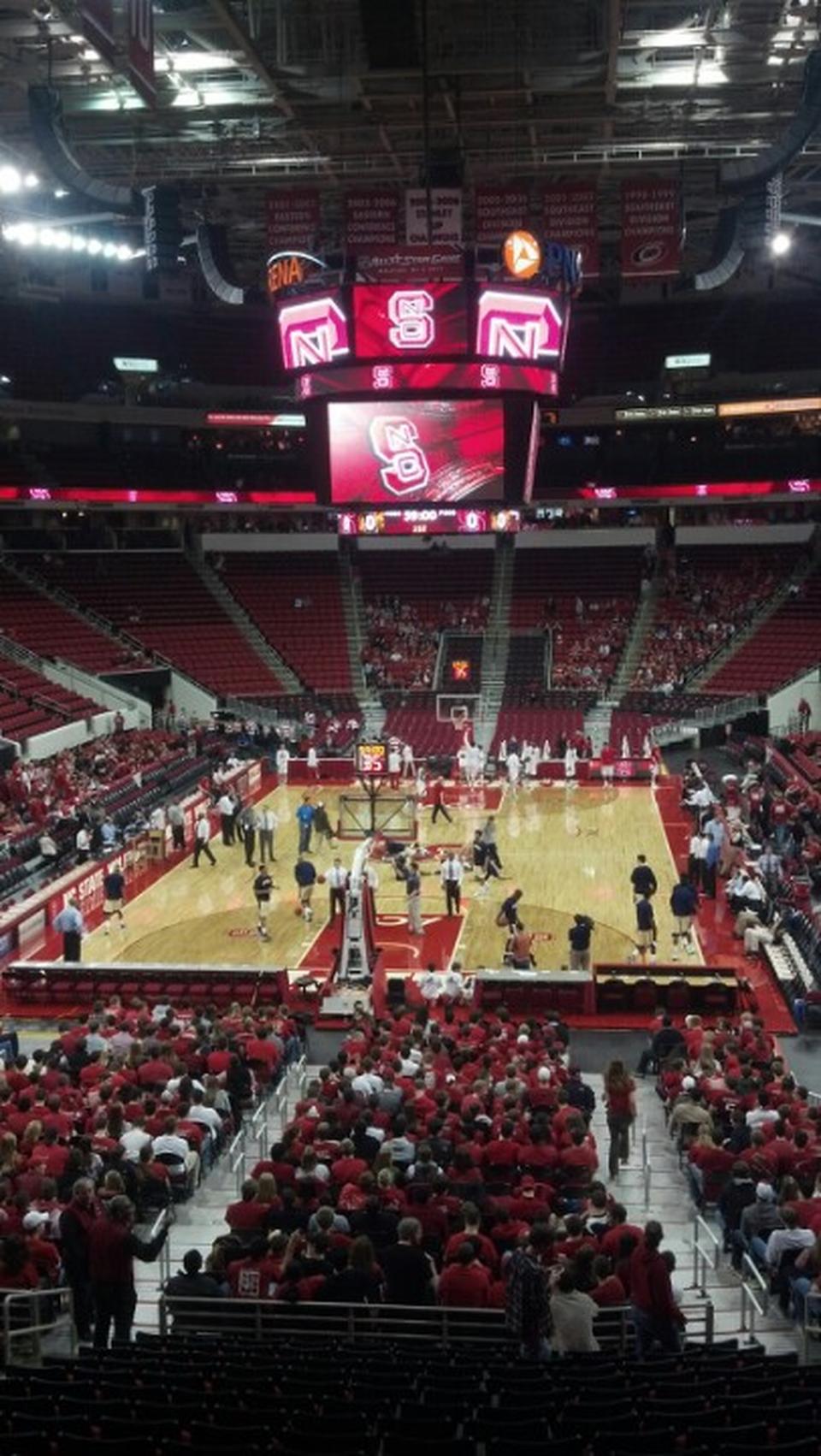 section 226 seat view  for basketball - pnc arena