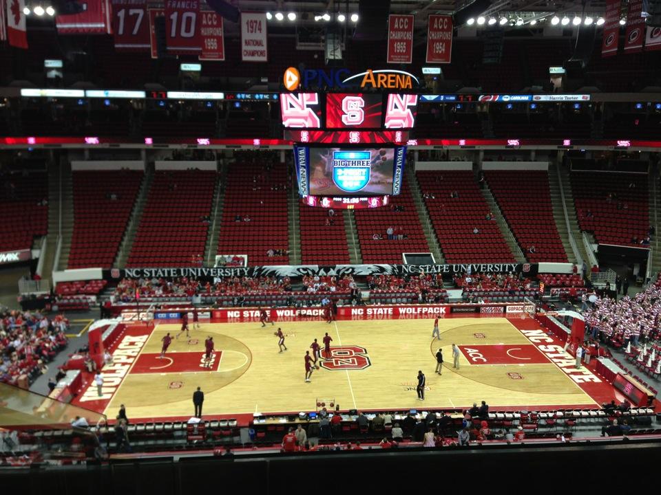 section 221 seat view  for basketball - pnc arena