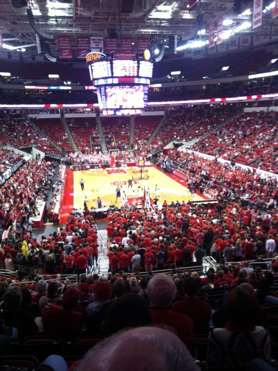 PNC Arena Section 127 - NC State Basketball - RateYourSeats.com