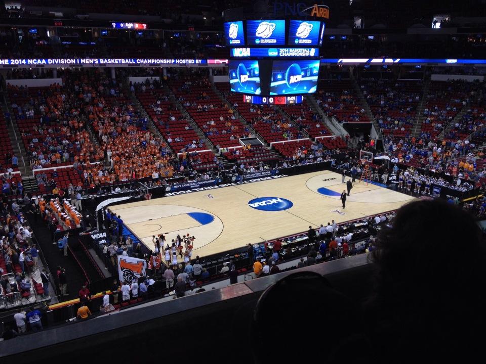 section 223, row c seat view  for basketball - pnc arena